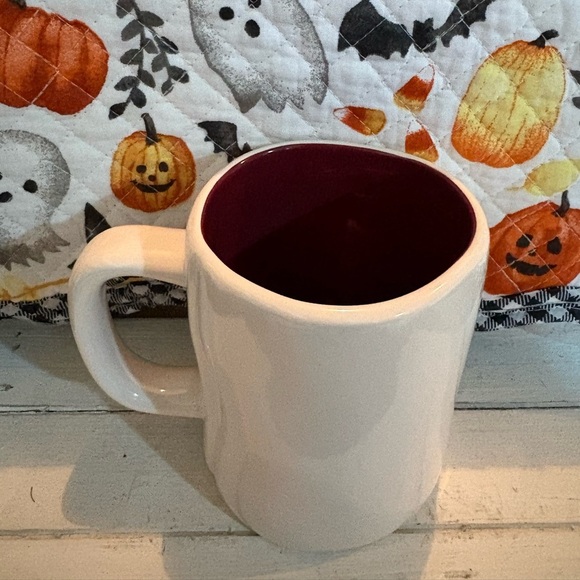 Rae Dunn Snuggle Season Mug - White and Burgundy - Picture 4 of 4